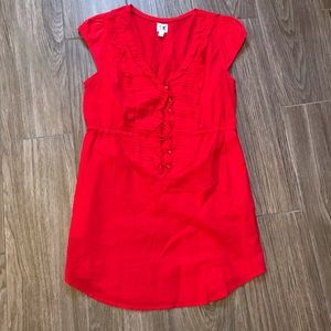 NWOT Red Cotton Tunic from Anthropologie